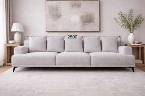 Canapé 4 places Gris Perle ? Design
Scandinave, 4 Coussins 1300 Gennevilliers (92)