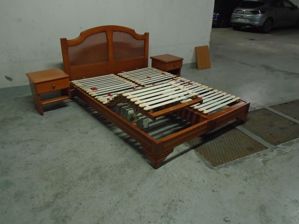 Lit 2 places avec sommier electrique 140 / 190 cm Meubles