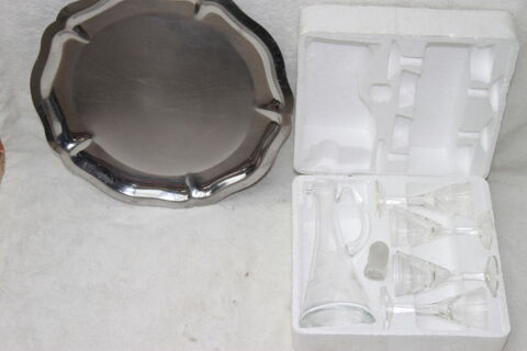 Service � liqueur en cristal neuf avec plateau 7 Montigny-Lencoup (77)