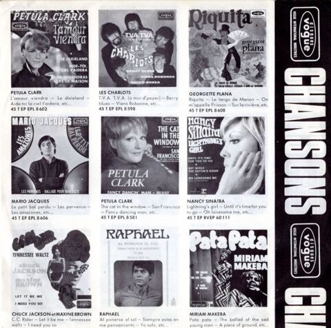 Encart VOGUE - dpliant 4 feuillets - Annes 60 6 Argenteuil (95)