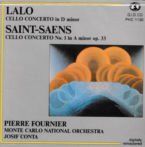 CD   Lalo    Saint-Saens   Concertos Violoncelle & Orchestre 9 Antony (92)