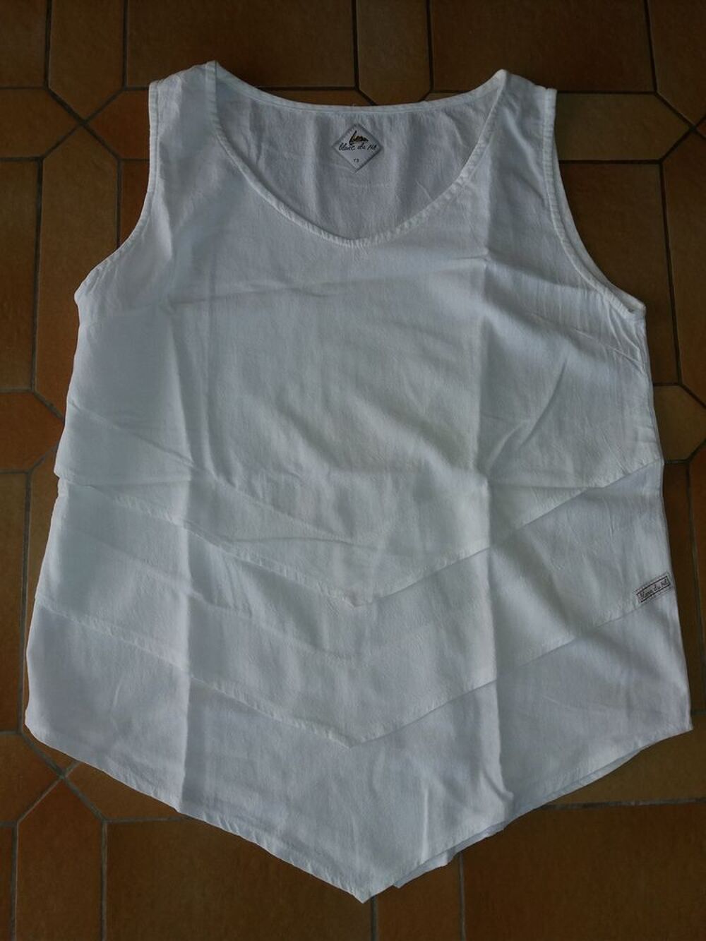 Haut Femme Blanc du Nil T3 Vêtements
