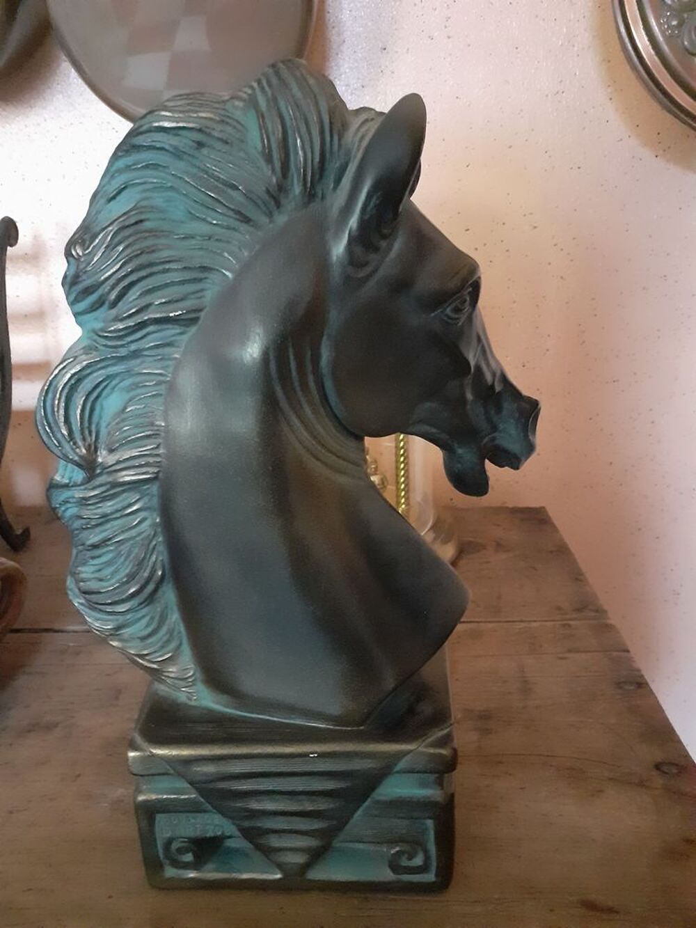 Statue t&ecirc;te de cheval Décoration