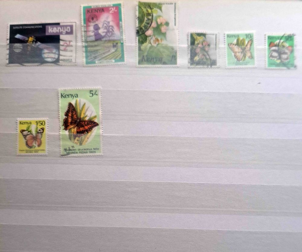 S&eacute;rie de timbres de collection du Kenya 