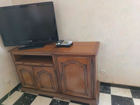 Meuble TV en chêne Lastours (11)