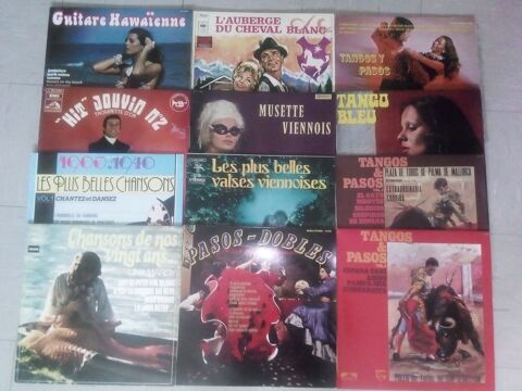 Lot 12 disques vinyles 33 tours chansons danses opérette 20 Toul (54)