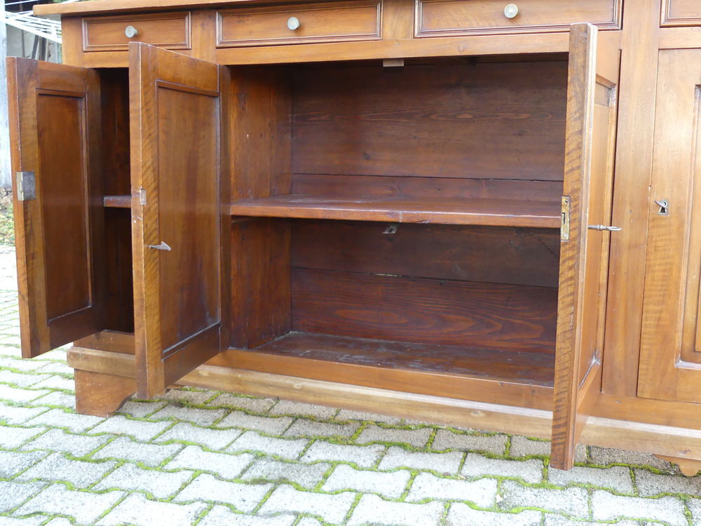 Buffet + vitrine - Bois brut - noyer Meubles