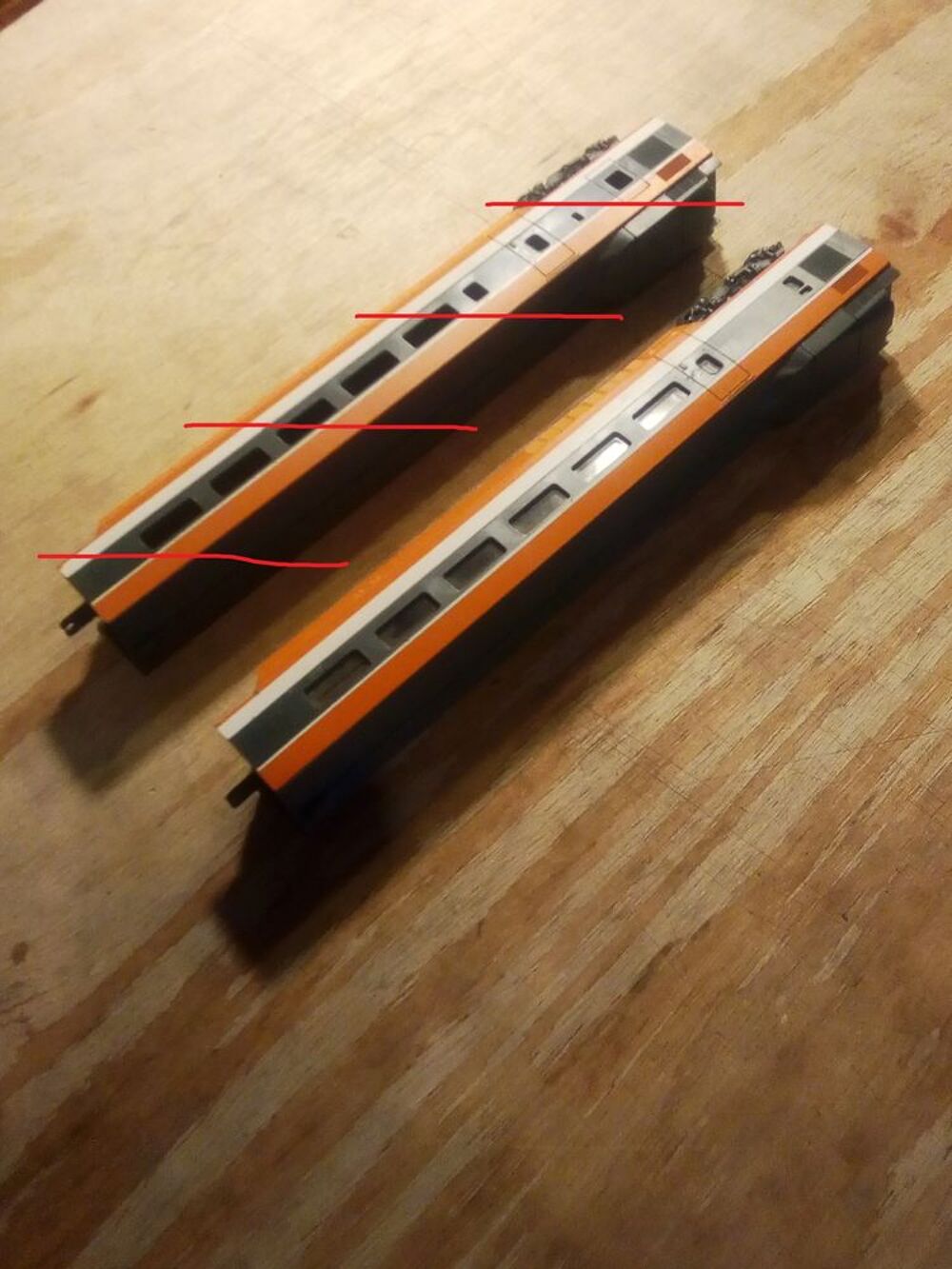 Voiture 1er&egrave; et 2 &egrave;me classe TGV Lima HO Jeux / jouets