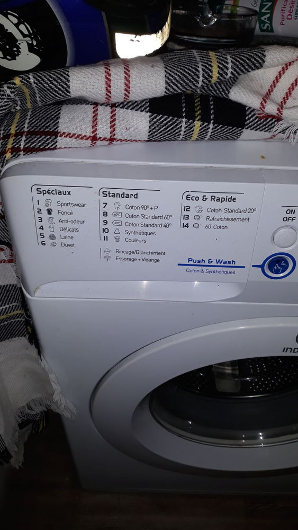 Lave-linge hublot posable Indesit : 7 kg - XWA 71452 W FR Electroménager