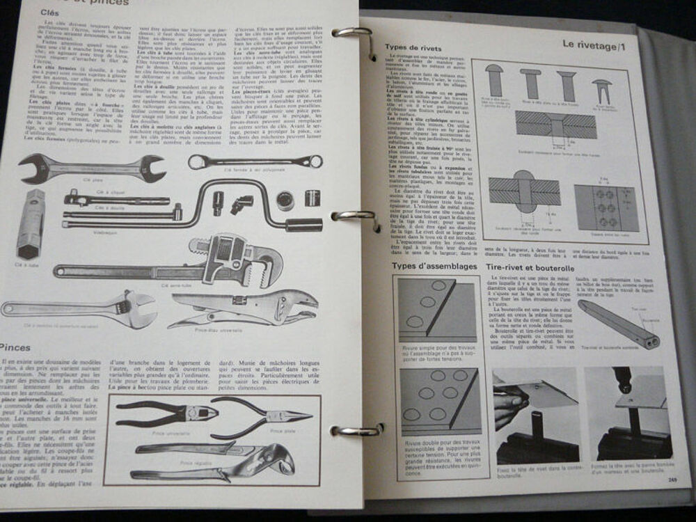 LE MANUEL COMPLET DU BRICOLAGE, Valisette 2 classeurs, TBE Livres et BD
