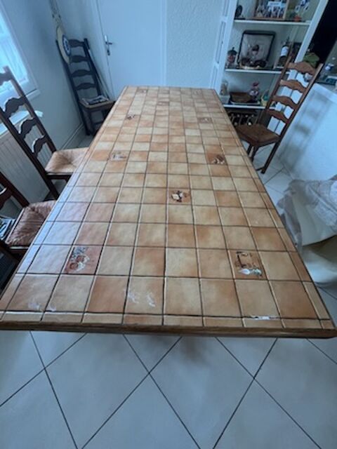 Table en chne et carrele 150 Saint-Andr-de-Cubzac (33)