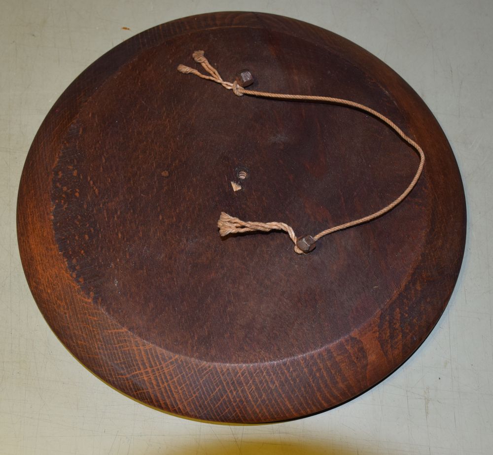 Assiette Bois ancienne, des ann&eacute;es 30-40, souvenir... Décoration