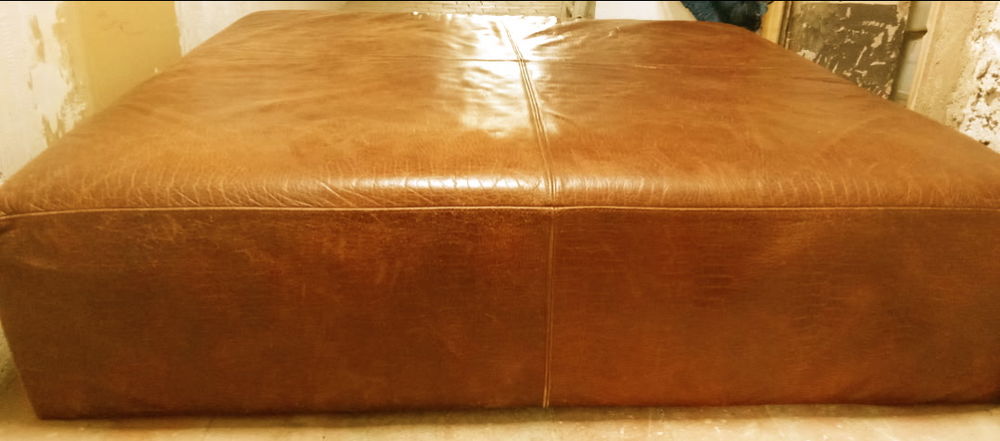  Pouf Fendi casa cuir croco 120cm Meubles