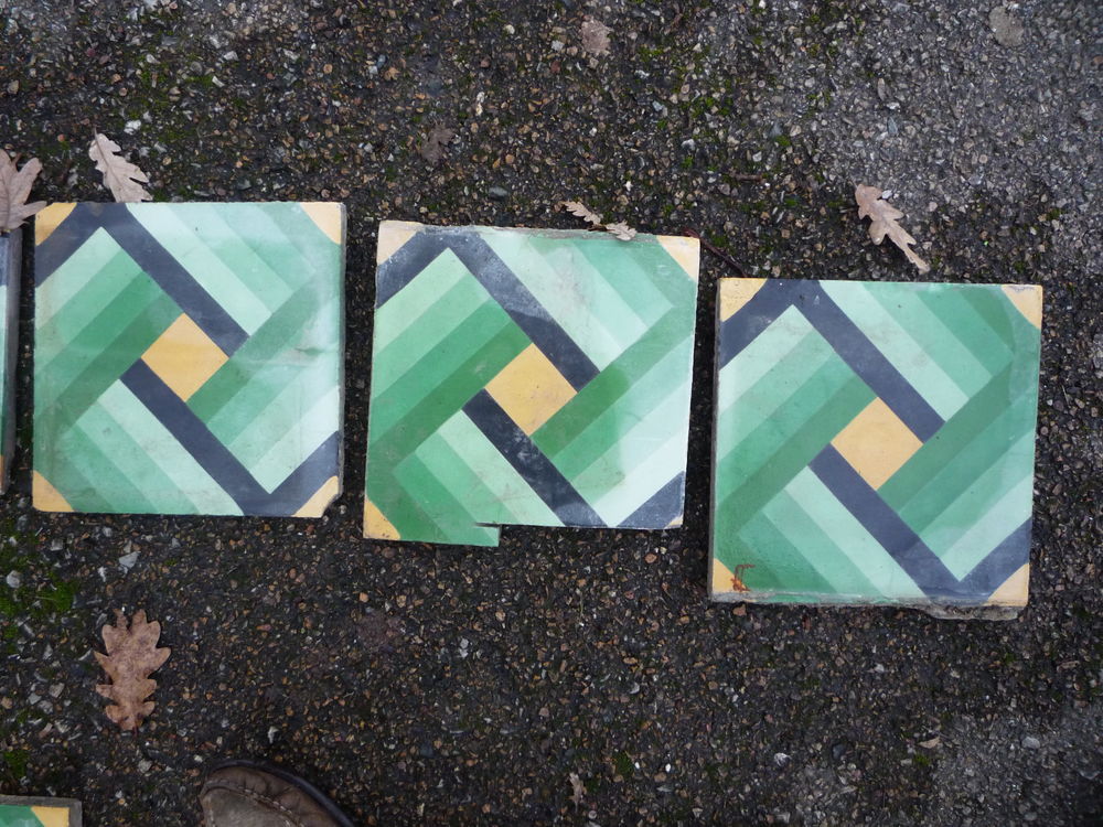 Carreaux de ciment vert Bricolage