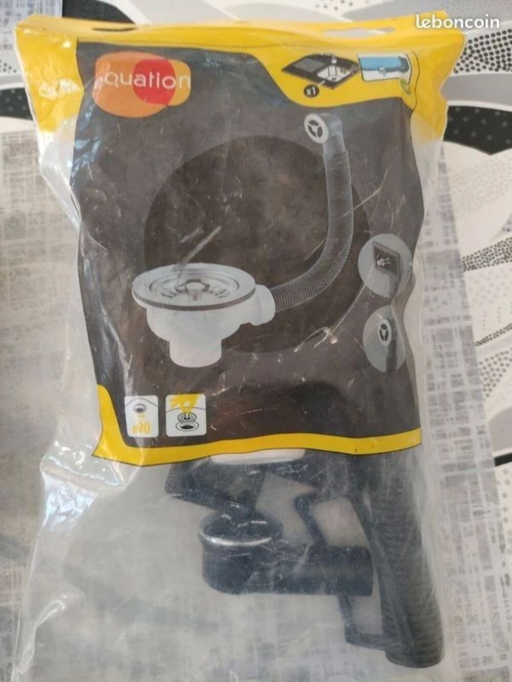 Ensemble de 2 Bondes &eacute;vier &agrave; panier avec un trop plein Neuf Bricolage