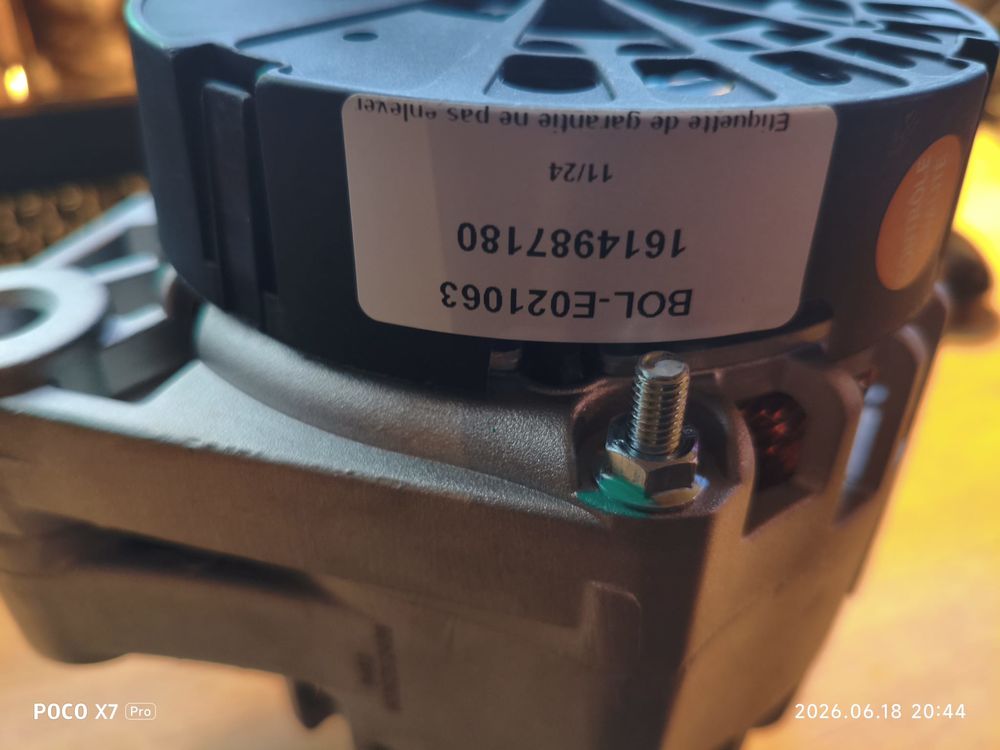 Alternateur Neuf BOLK BOL-E021063 ? 120A (Moteurs 1.9 Diesel Bricolage