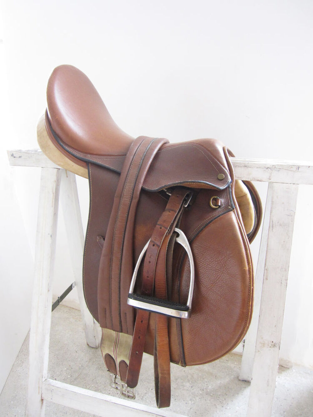Selle &eacute;quitation mixte Gaston Mercier 17.5 Sports