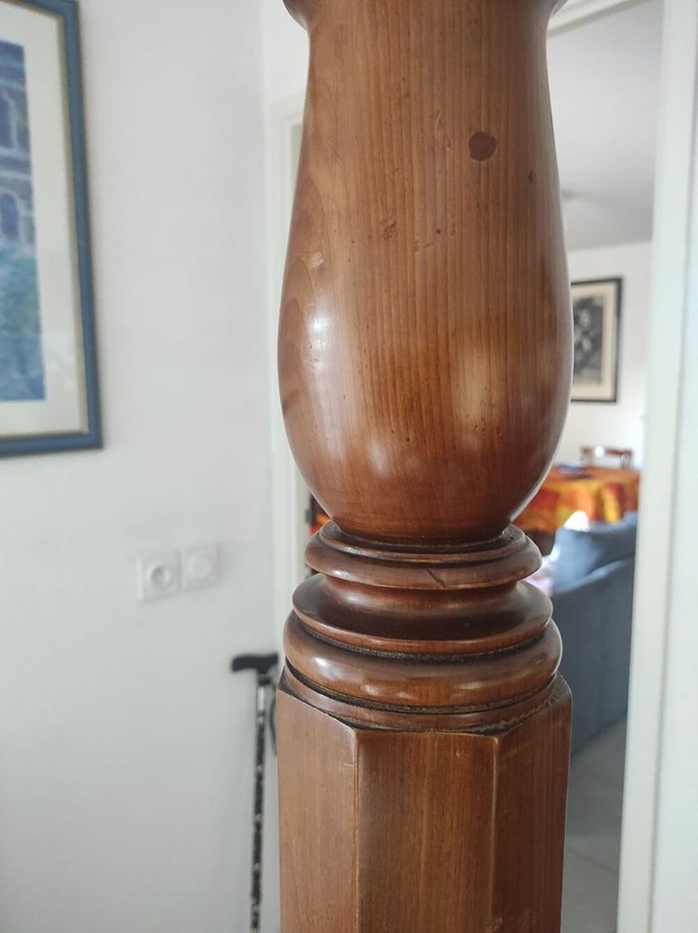 Lit a colonne Mahogany Meubles