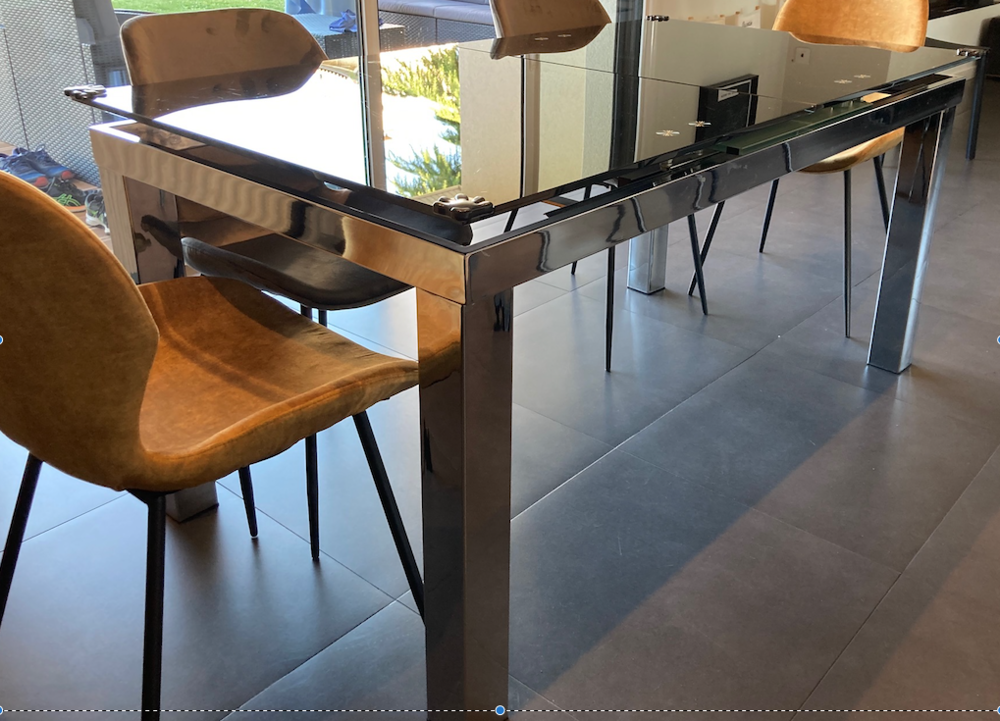 Table en verre contemporaine Meubles