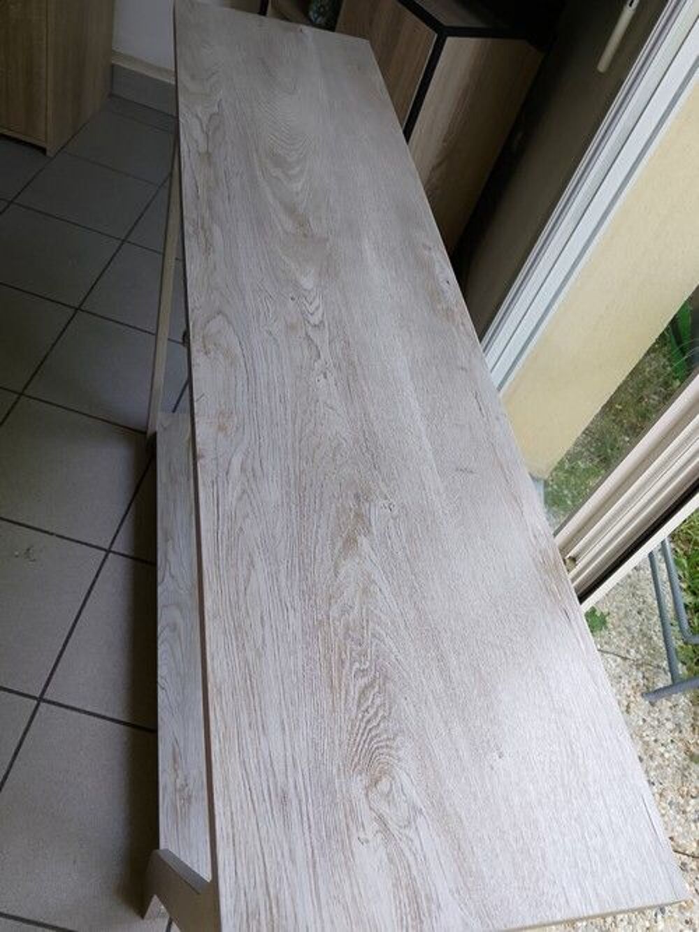 console bois gris Meubles