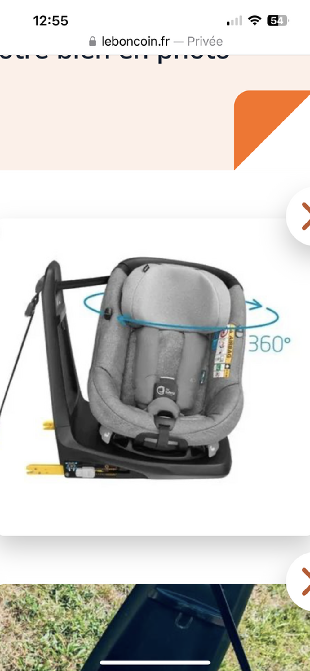 Si&egrave;ge auto Axifiss.i bb confort Puériculture