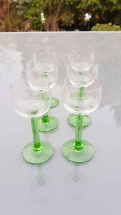  6 Verres Alsace Eau de vie ciselés Etat neuf 30 Dourdan (91)