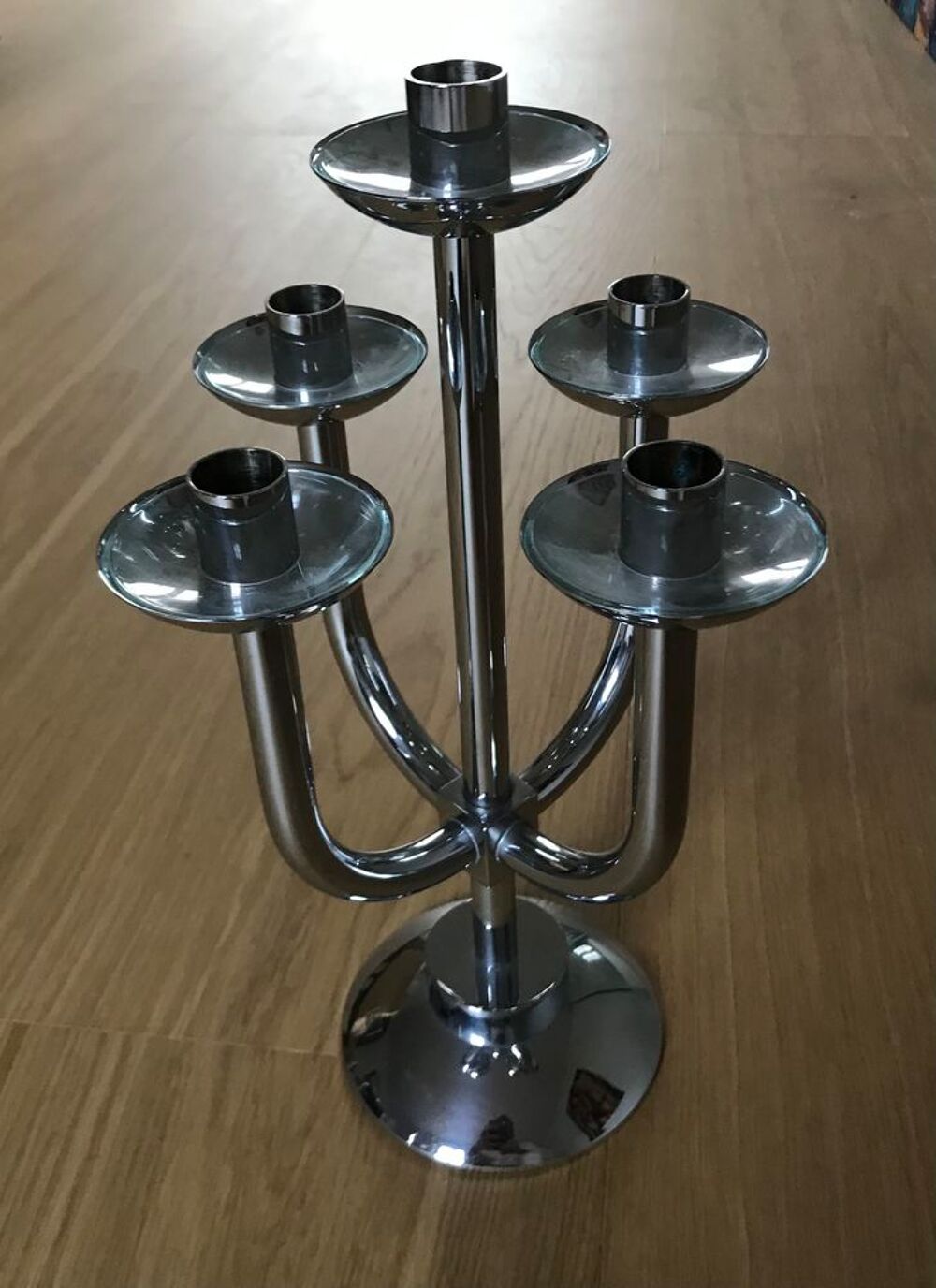 Chandelier en chrome Décoration
