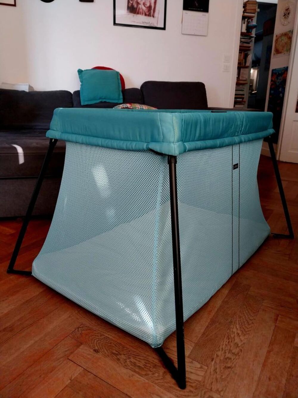 Lit parapluie BabyBj&ouml;rn Light Bleu clair Pu�riculture