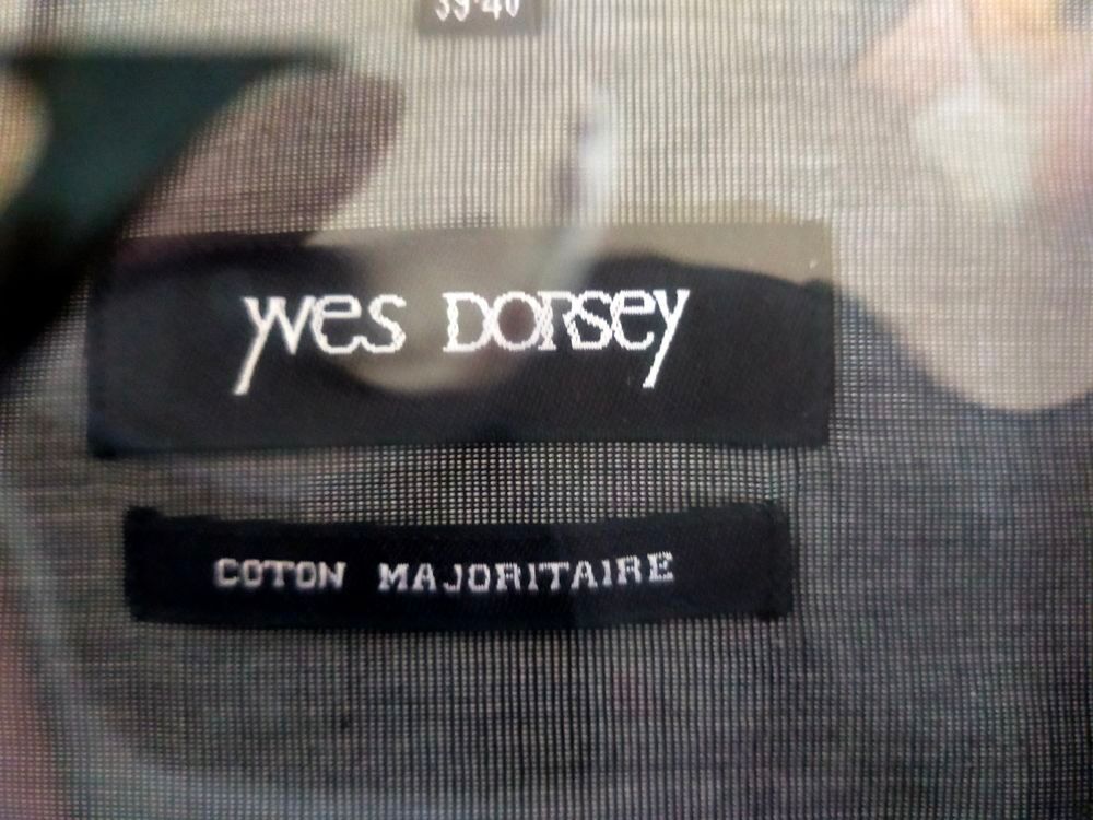 chemise Yves Dorsay grise anthracite coton majoritaire Vtements