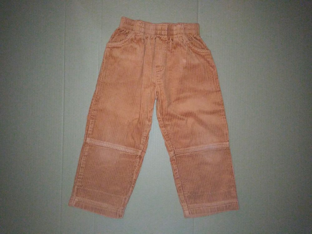 Pantalon velours c&ocirc;tel&eacute; couleur brique VERT BAUDETt 3 ans Vêtements enfants
