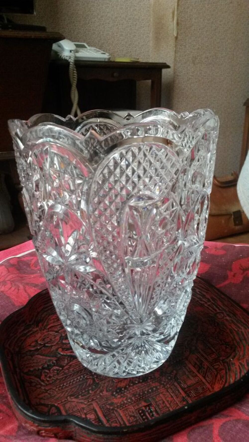 Vase en cristal Dcoration