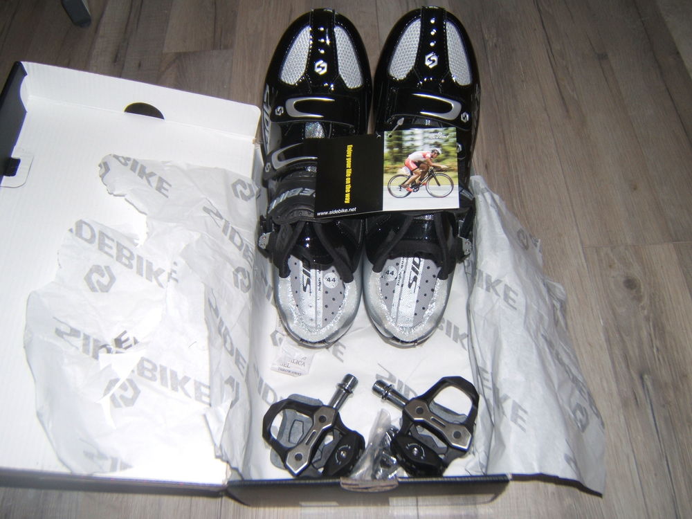chaussures v&eacute;lo Route Fibre de carbone SIDEBIKE taille Chaussures