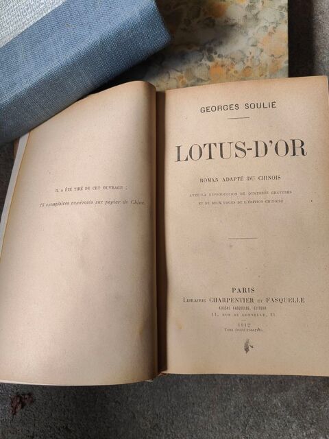 Livre le lotus d'or  150 Chanceaux-sur-Choisille (37)
