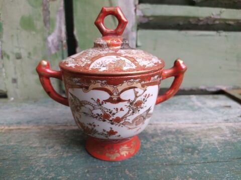Ancien Sucrier Porcelaine de Kutani Japon 70 Loches (37)