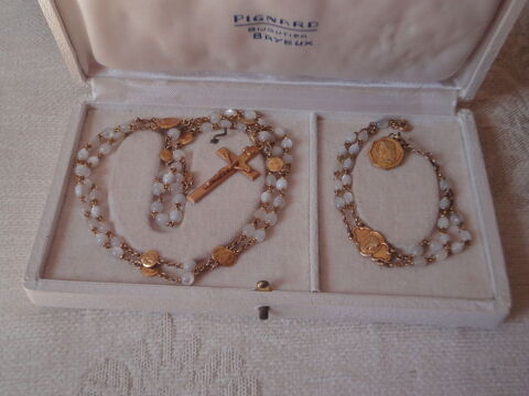 CHAPELET ET SON BRACELET DE COMMUNION 100 Portbail (50)