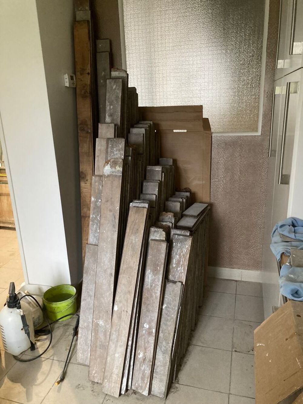 VIEUX PARQUET DE CH&Ecirc;NE LAMES LARGES Bricolage