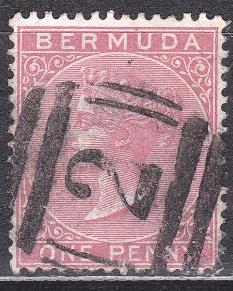 Timbres Grande Bretagne-GB BERMUDES 1883-1904 YT 18A  1 Lyon 5 (69)