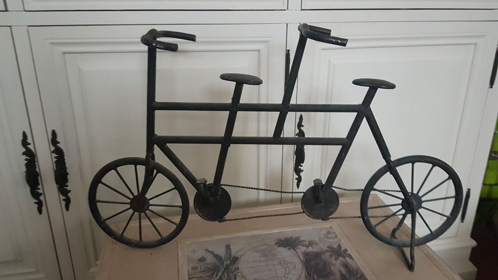 v&eacute;lo d&eacute;coratif tandem fer forg&eacute; Maisons du monde Décoration