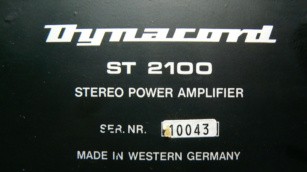 Dynacord ST2100 Amplificateur Audio et hifi