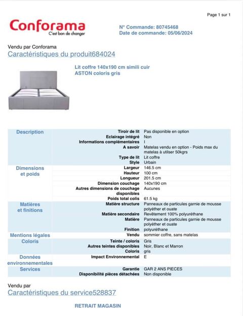lit coffre  2 places  contenance importante 100 Orl�ans (45)