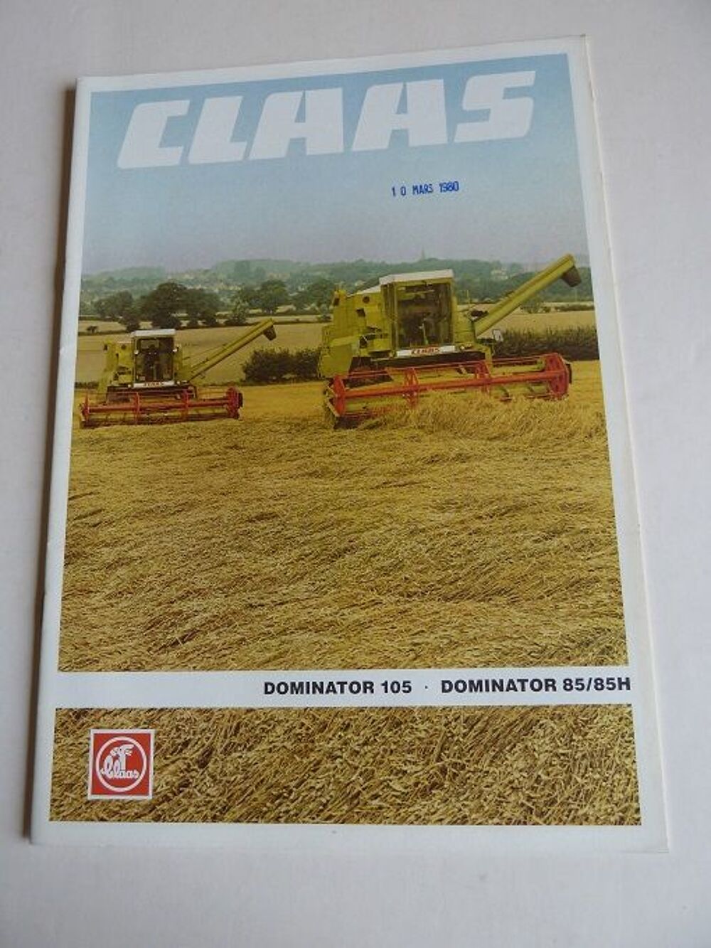 Prospectus moissonneuse CLAAS DOMINATOR 105 et 85 et 85H 