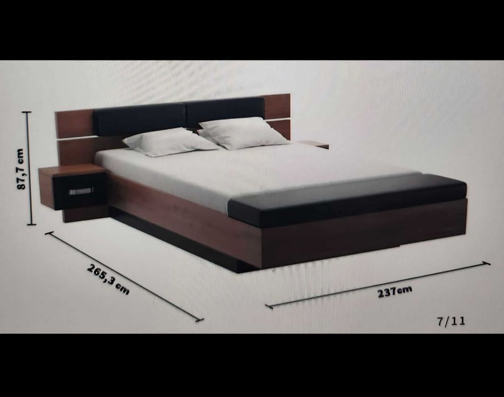 Chambre Dolce Cottage (Lit et chevets assortis) Meubles
