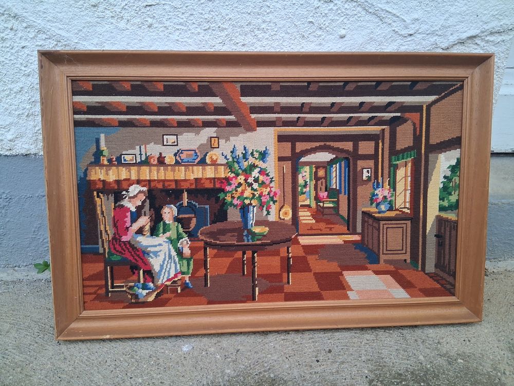 Tableau canevas fait main Décoration