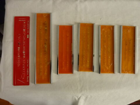 Lot de 6 trace lettres Minerva 18 Tassin-la-Demi-Lune (69)