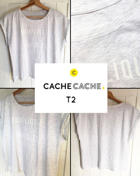 T-shirt  message CACHE CACHE T2 7 Marcq-en-Barul (59)