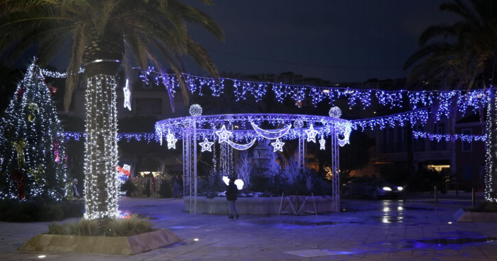 GUIRLANDE FRISE LED PRO BLEU NOEL 3M X 0.70 CM Décoration