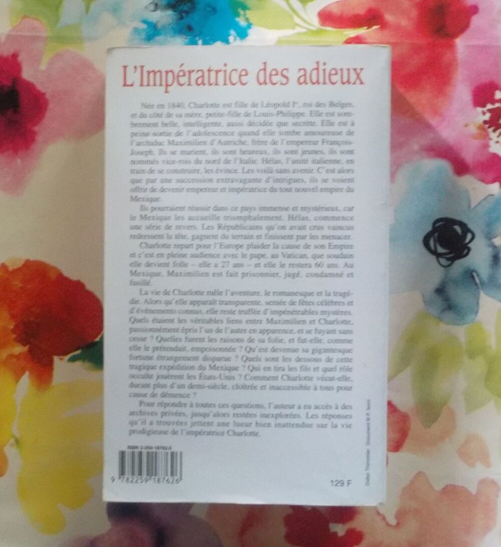 L'IMPERATRICE DES ADIEUX de Michel de GRECE Ed. Plon Livres et BD