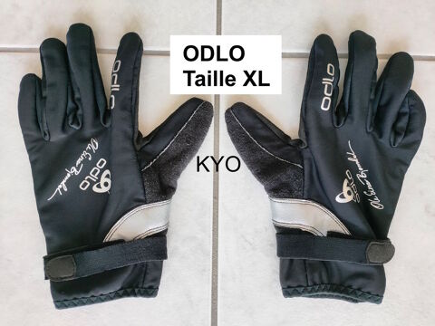 ODLO Gants Taille XL, Homme Femme, noir gris 5 doigts, hiver 25 Foncine-le-Haut (39)