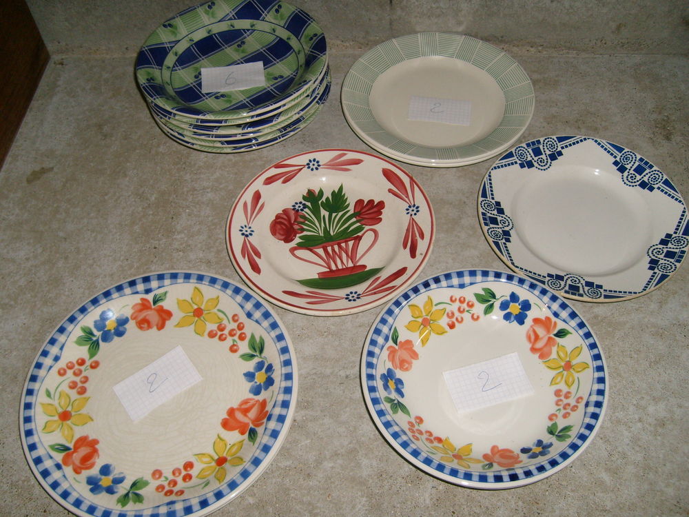 Assiettes et raviers ancien Décoration