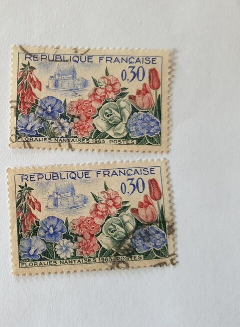Timbre france Floralies nantaises  1963 - lot 0.12 euro 0 Marseille 9 (13)